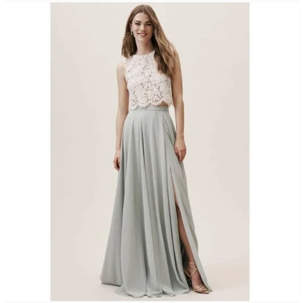 BHLDN Chateau Maxi Bridal Skirt Morning Mist NEW